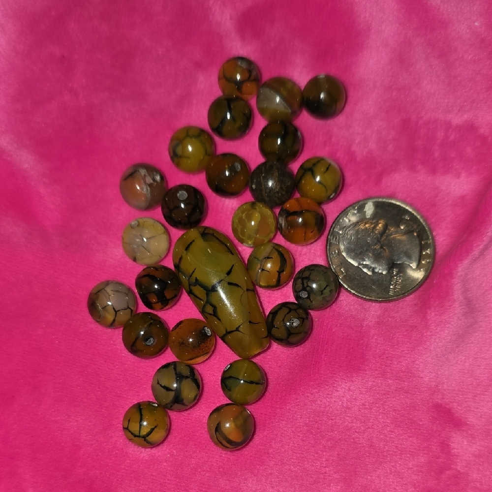Green and Brown Bead Set